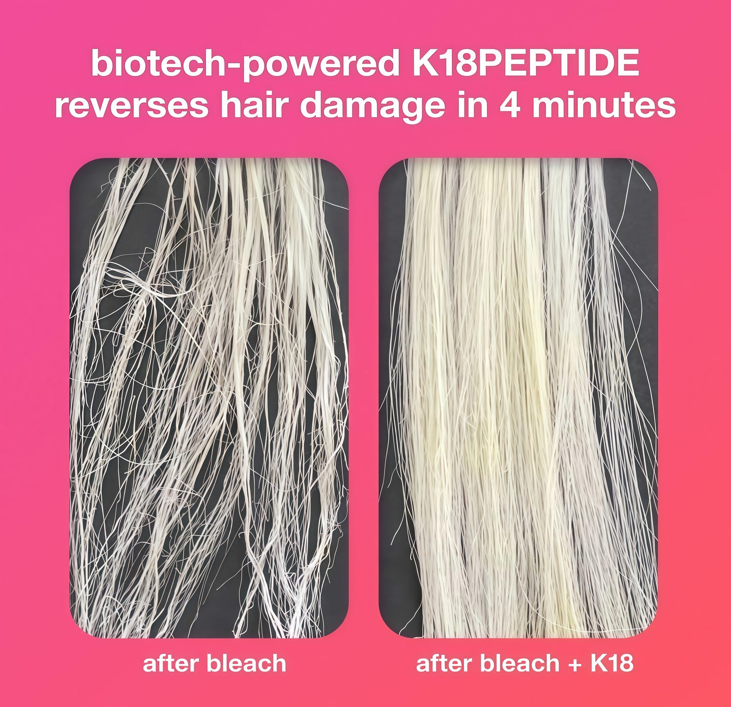 K18 Leave-In Molecular Hair Mask Repairs Dry or Damaged Hair, Reverse Hair Damage from Bleach, Color,Chemical Services & Heat