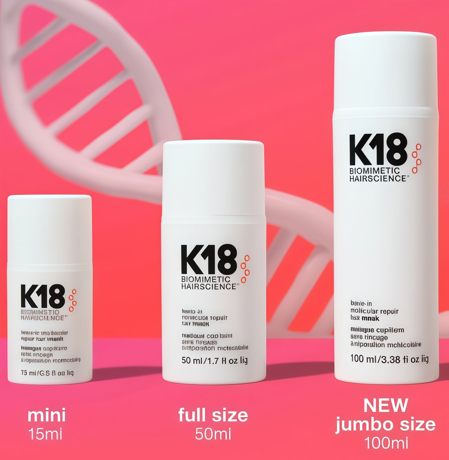 K18 Leave-In Molecular Hair Mask Repairs Dry or Damaged Hair, Reverse Hair Damage from Bleach, Color,Chemical Services & Heat
